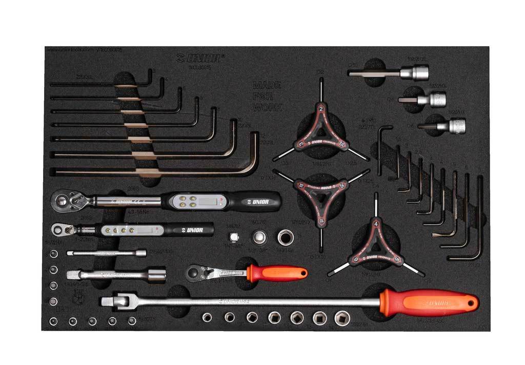 Chariot à outils Unior pour incrustation d'outils