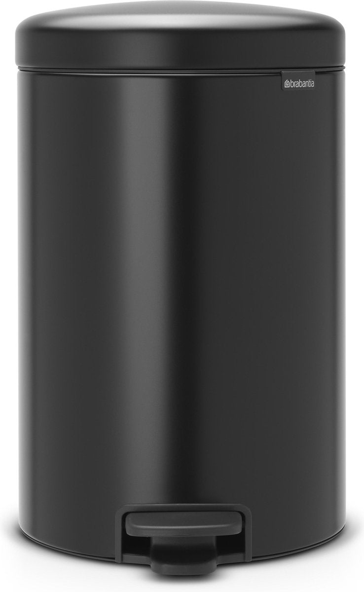 Poubelle Brabantia newicon - 20 litres - noir mat