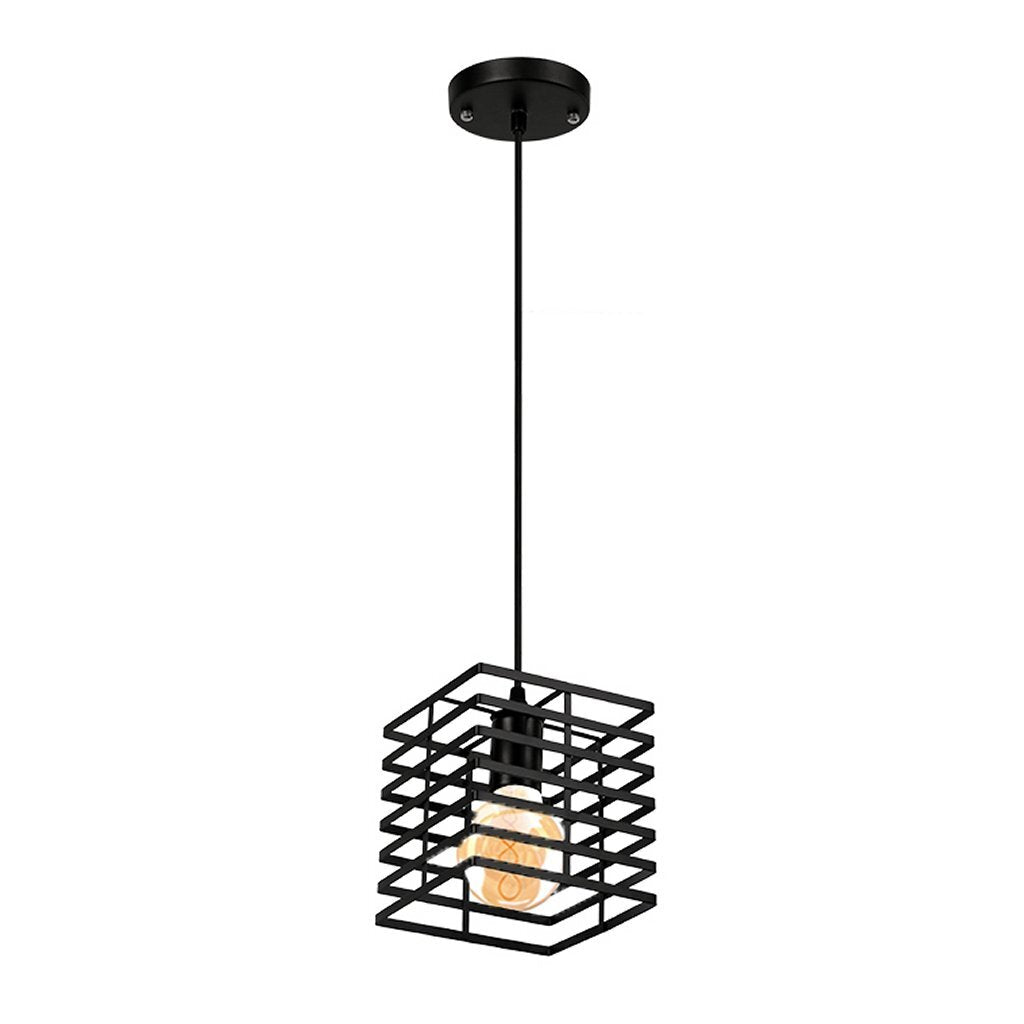 Homestyle pro mk015-b lampe suspendue industrielle 15x18 cm métal noir