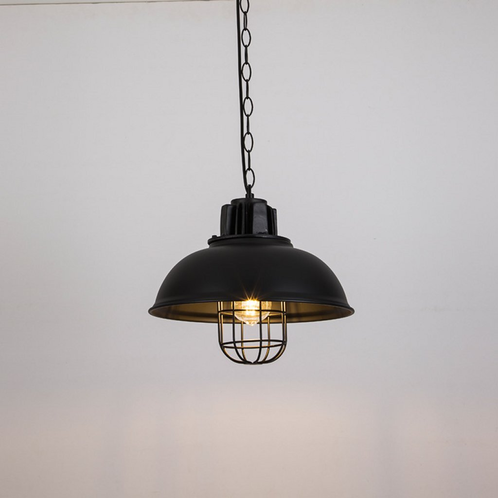 Homestyle pro mk107-bb lampe suspendue industrielle 33x26 cm métal noir