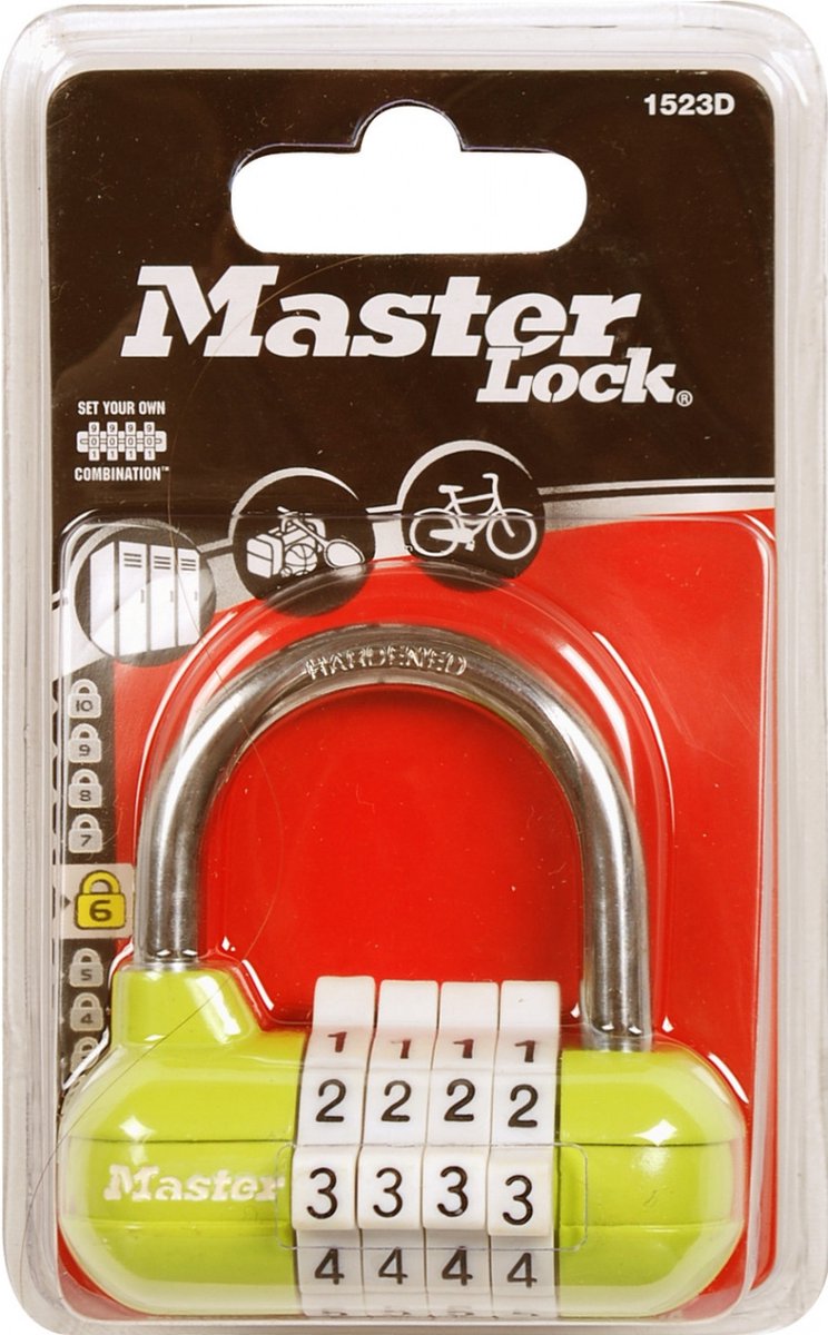 Cadenas Masterlock 1523eurd pro sport avec serrure à combinaison
