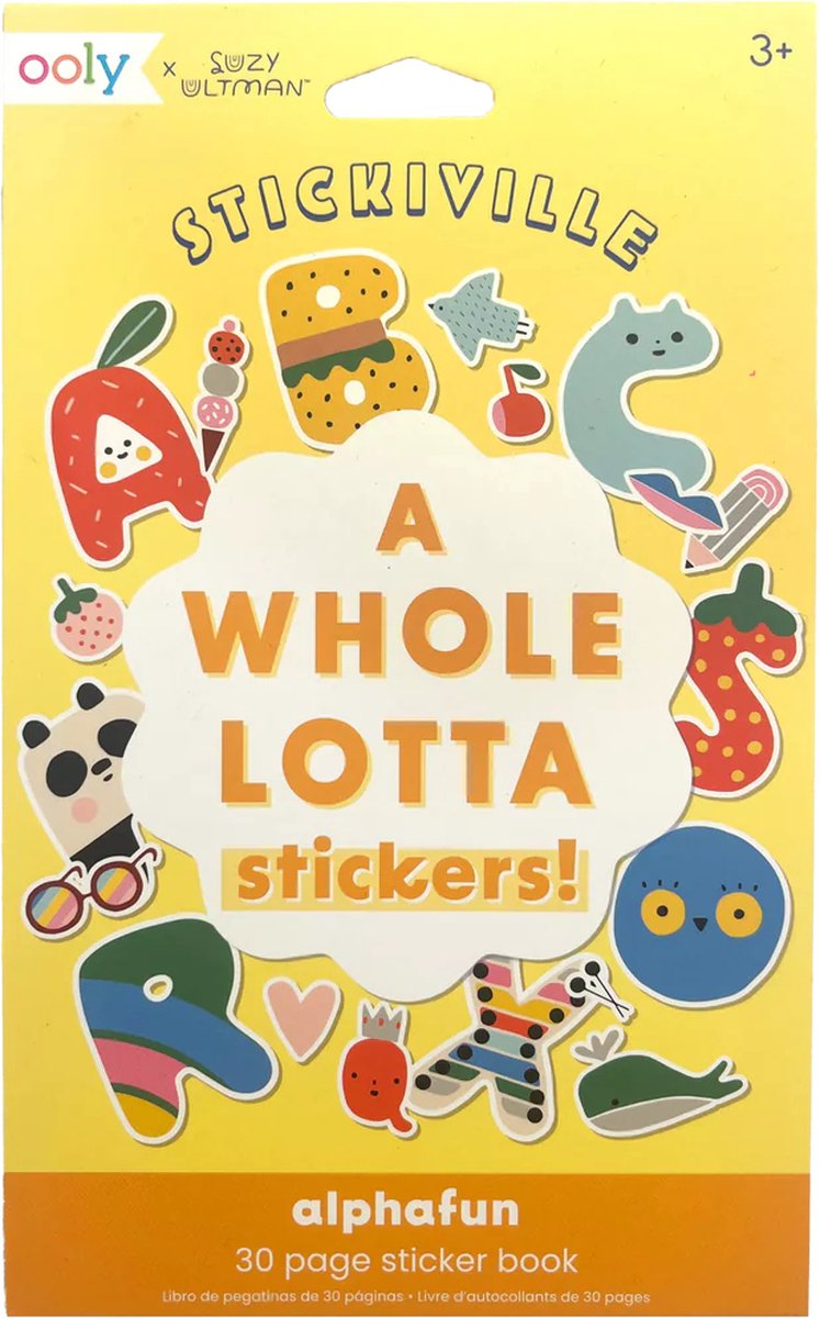 Ooly - stickiville - tout un tas d'autocollants ! -alphabet