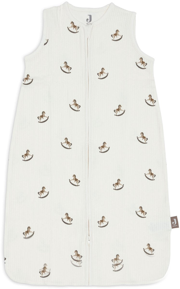 Jollein baby slaapzak zomer jersey rib 90cm - nostalgic ride - zomerslaapzak