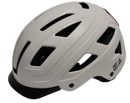 Qt cycle tech casque style urbain blanc taille l 58-62 cm 2810393