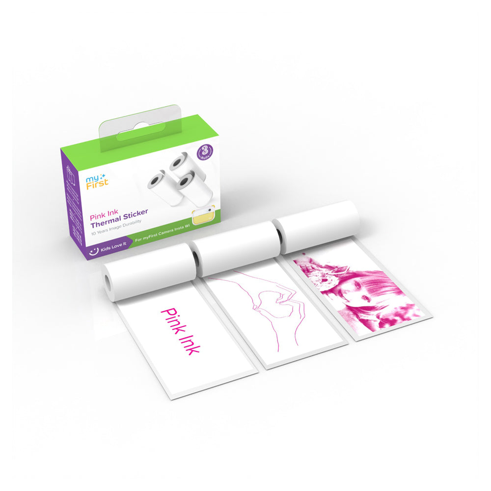 Myfirst autocollant thermique blanc, encre rose