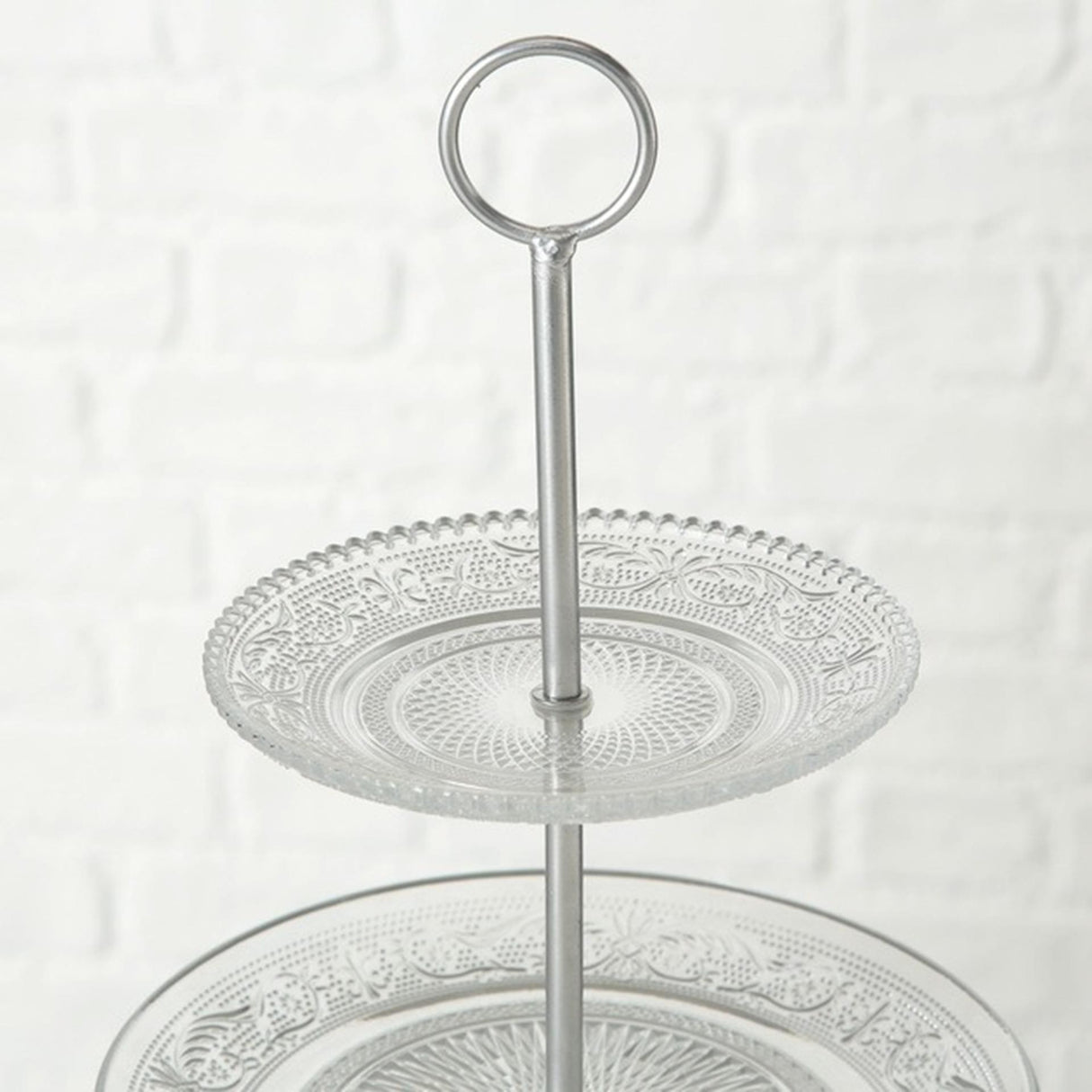 Boltze home etagere relief h35cm verre
