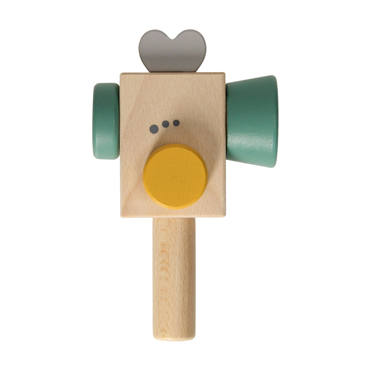 Caméra vidéo en bois - bleu