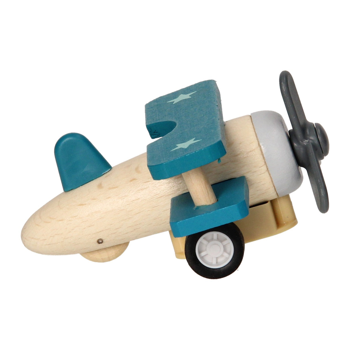 Avion à deux ponts en bois