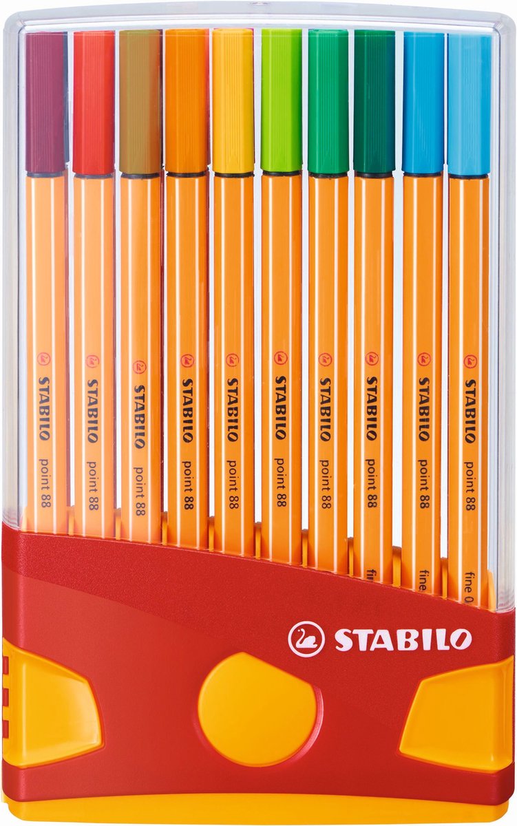 Stabilo écrivain fin point 88 20 pièces
