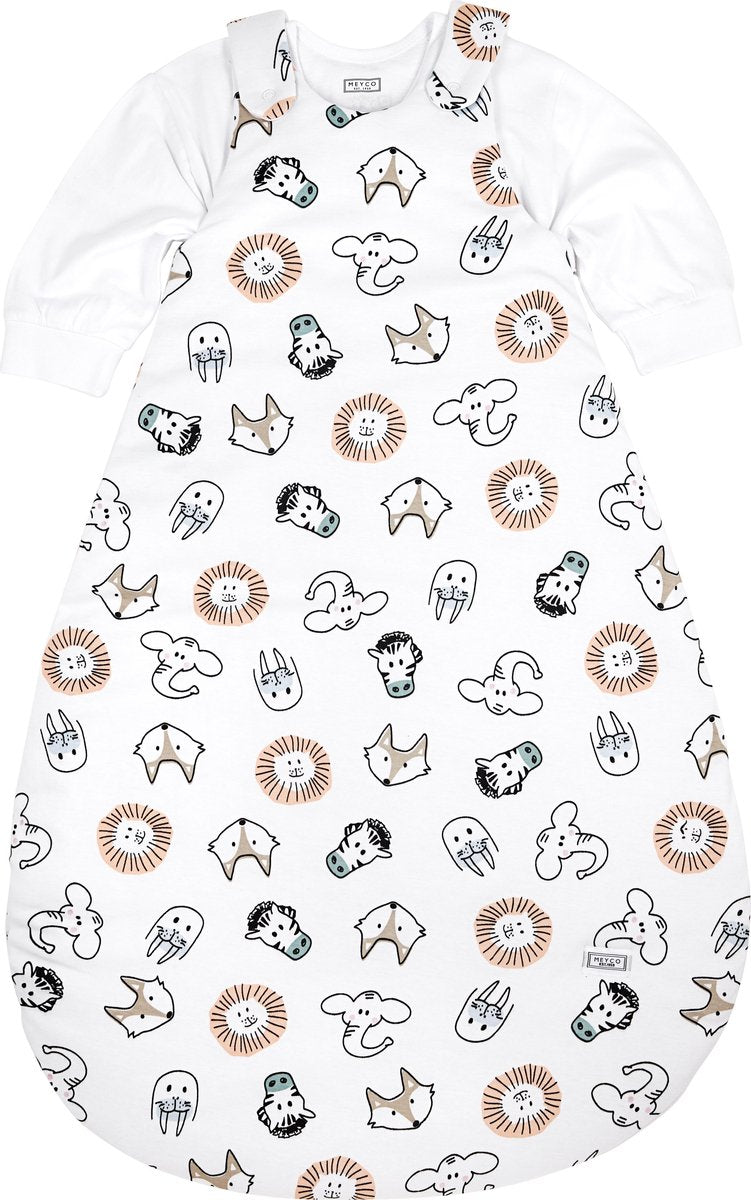 Meyco baby animal gigoteuse ronde deux pièces - multicolore - 74 80 - 2,5 tog