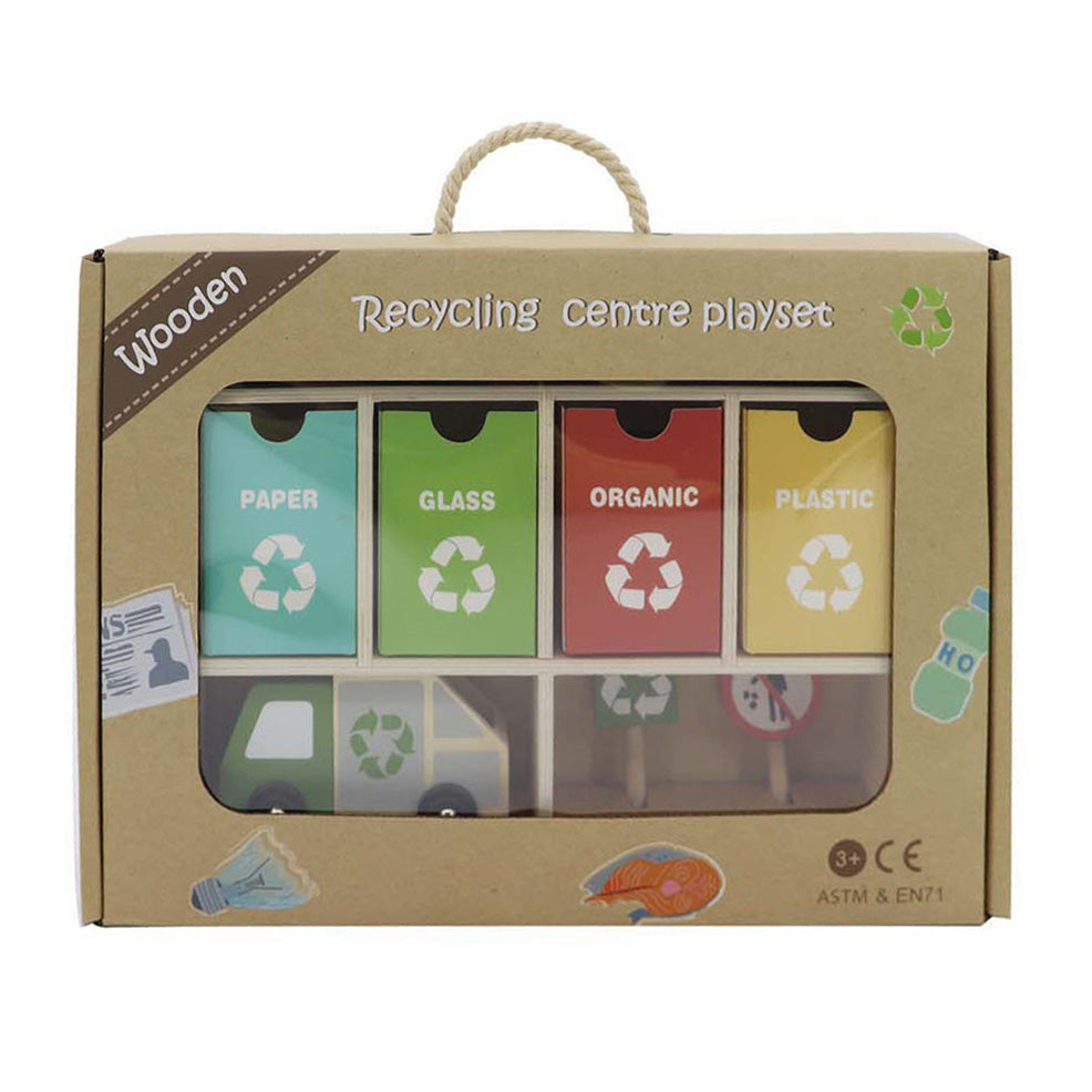 Coffret de jeu déchetterie en bois