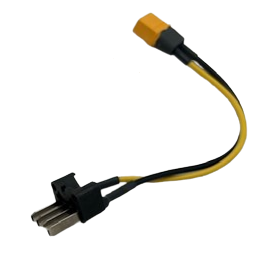 Motinova câble adaptateur connecteur de batterie pour vélo électrique 20 cm jaune-noir xt60h-m