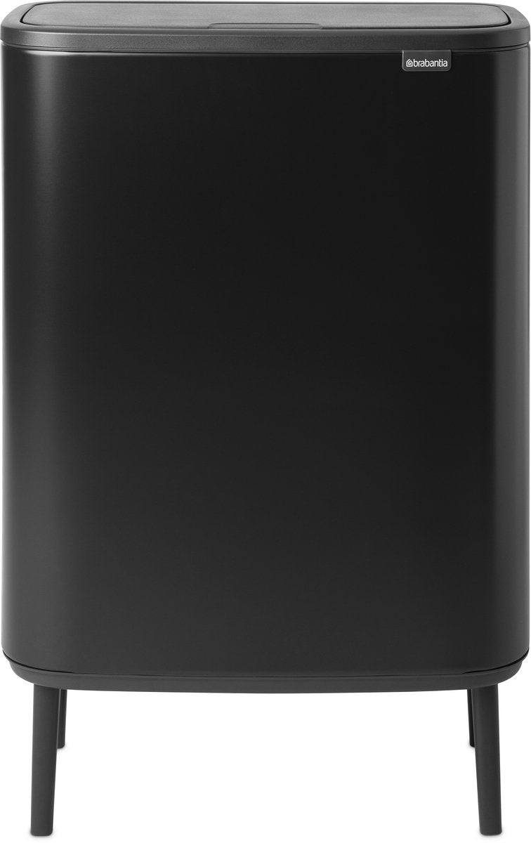 Poubelle Brabantia bo touch bin hi - 60 litres - 1 compartiment - noir mat
