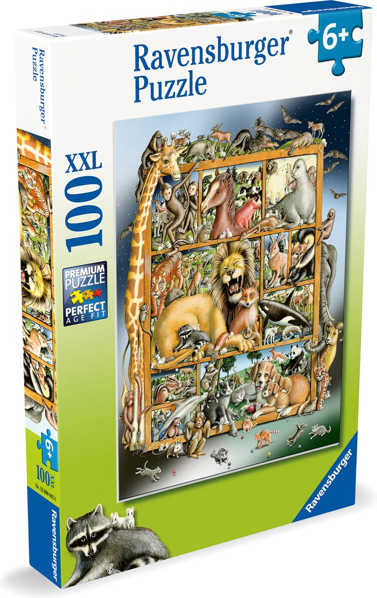 Ravensburger puzzle collage d'animaux - puzzle - 100 pièces xxl