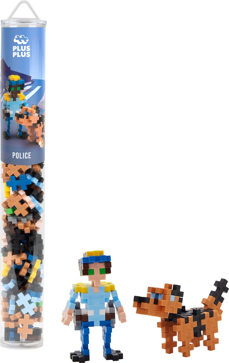Plus plus tube police plus-plus : 100 pièces (4296)