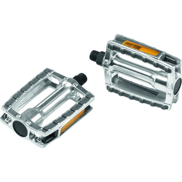 Set pédale Ergotec 658 9 16 avec réflecteur - Gray argenté
