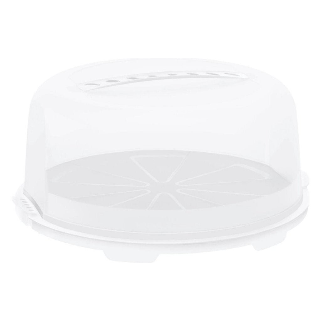 Boîte à gâteaux frais Rotho 35,5x16,5 cm blanc transparent