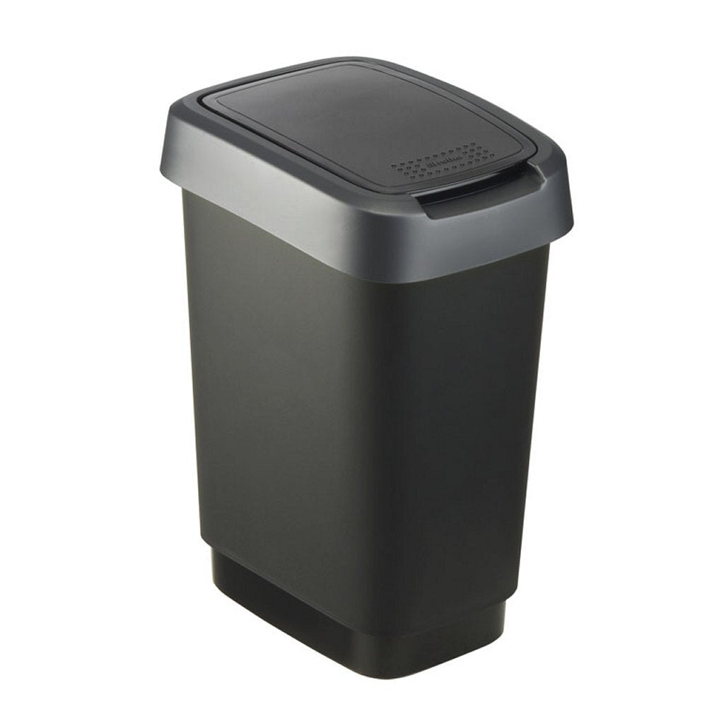 Rotho poubelle twist 10l noir
