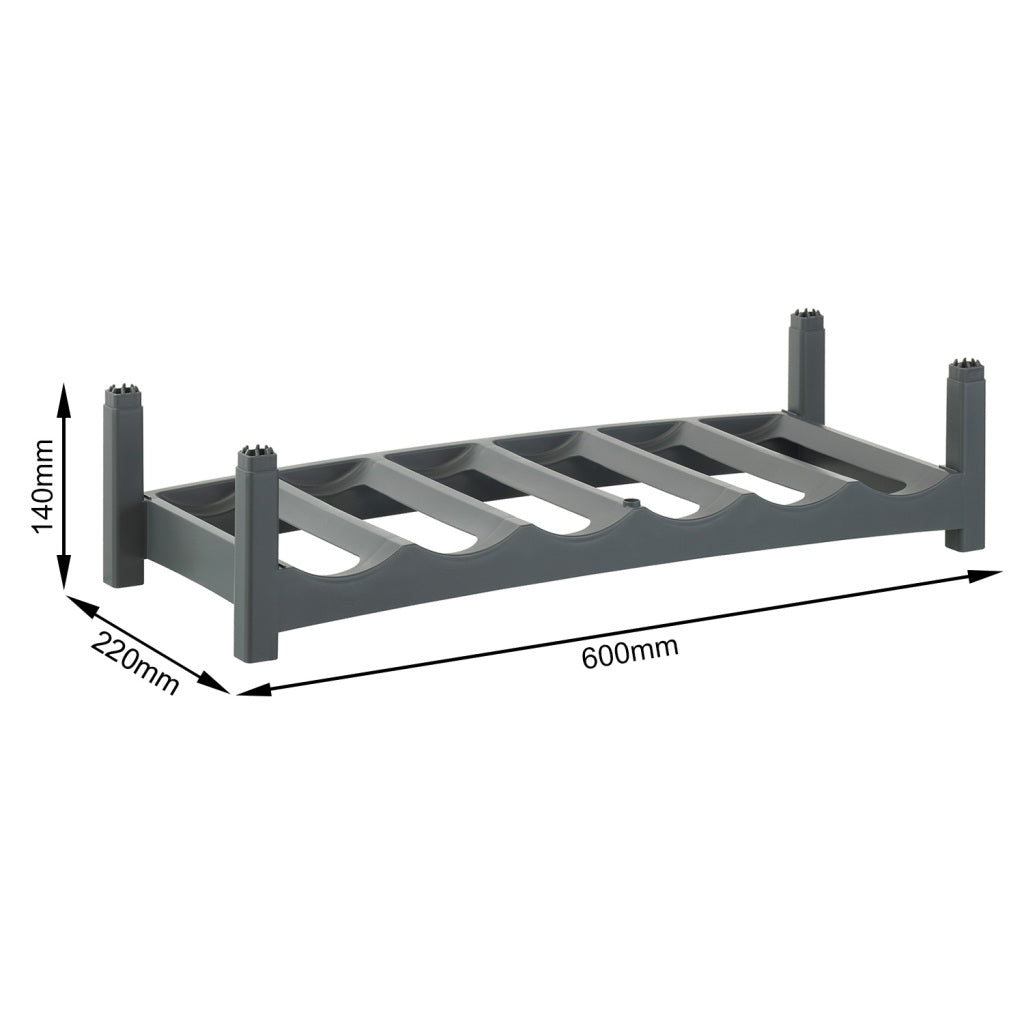 Porte-bouteilles Rotho vario anthracite