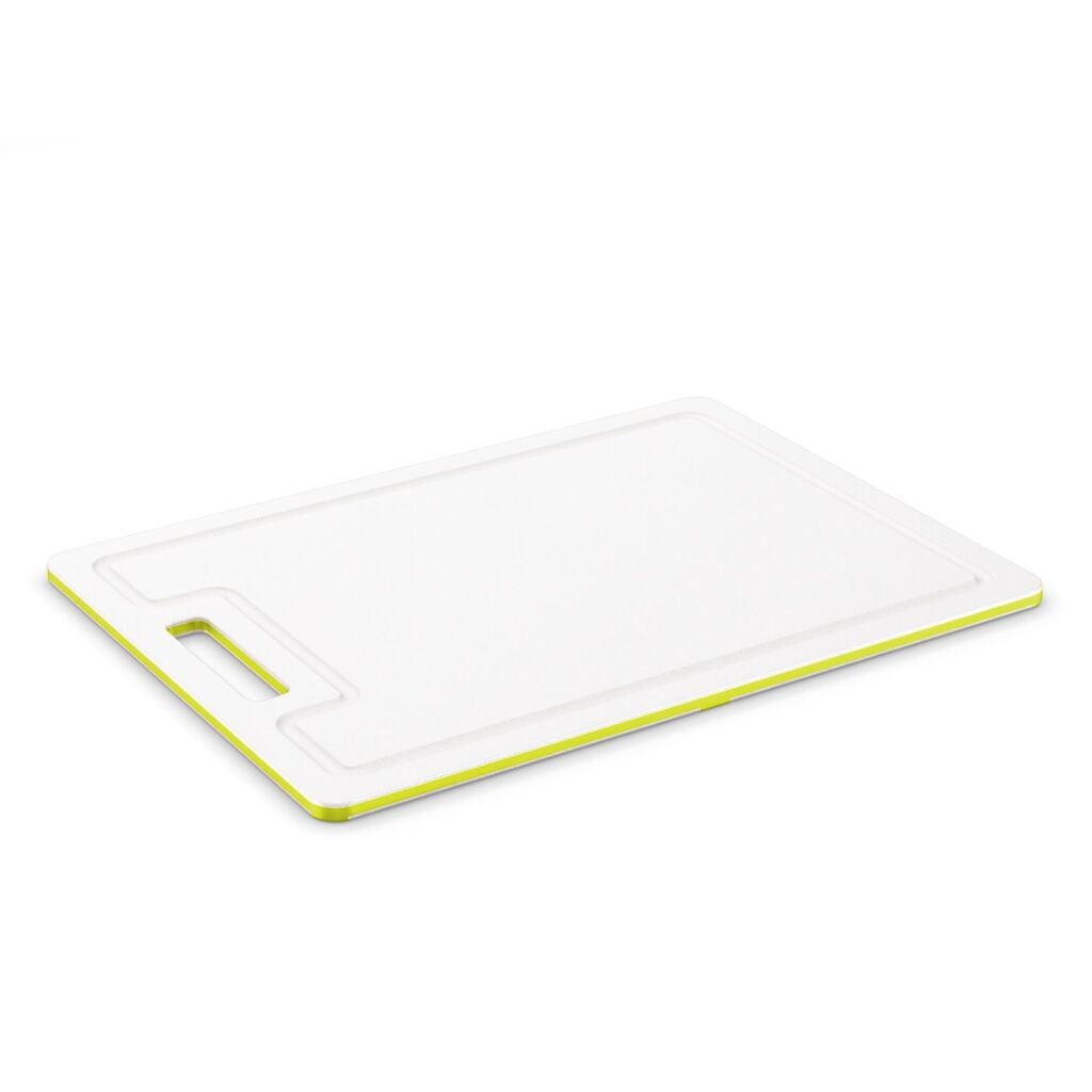 Planche à découper Rotho 25x15x0,9 cm blanc vert lime