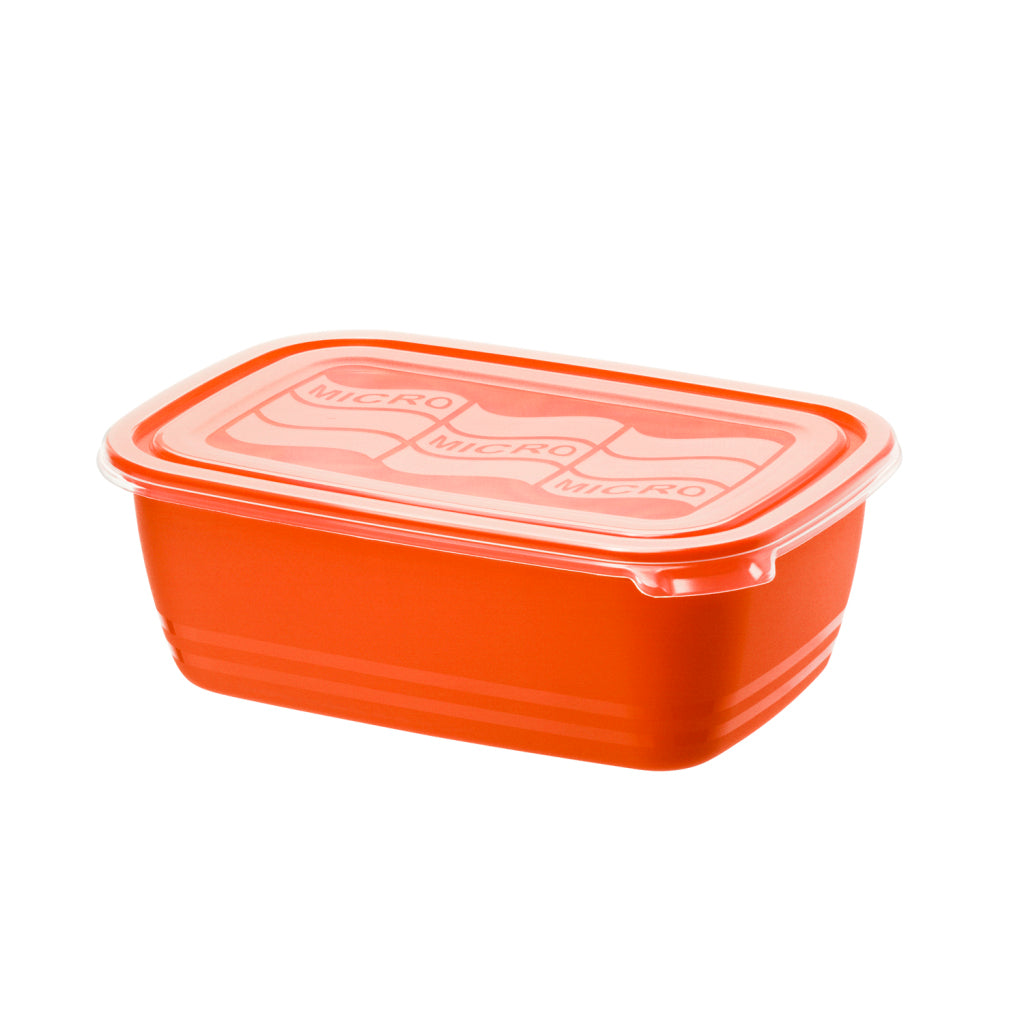 Boîte micro-ondes Rotho eco 1,9l rouge papaye