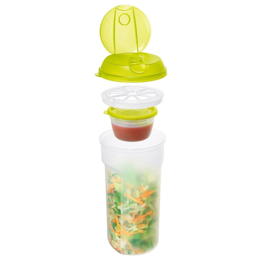 Rotho Rotho prendre et secouer salade et sauce shaker 1l vert citron