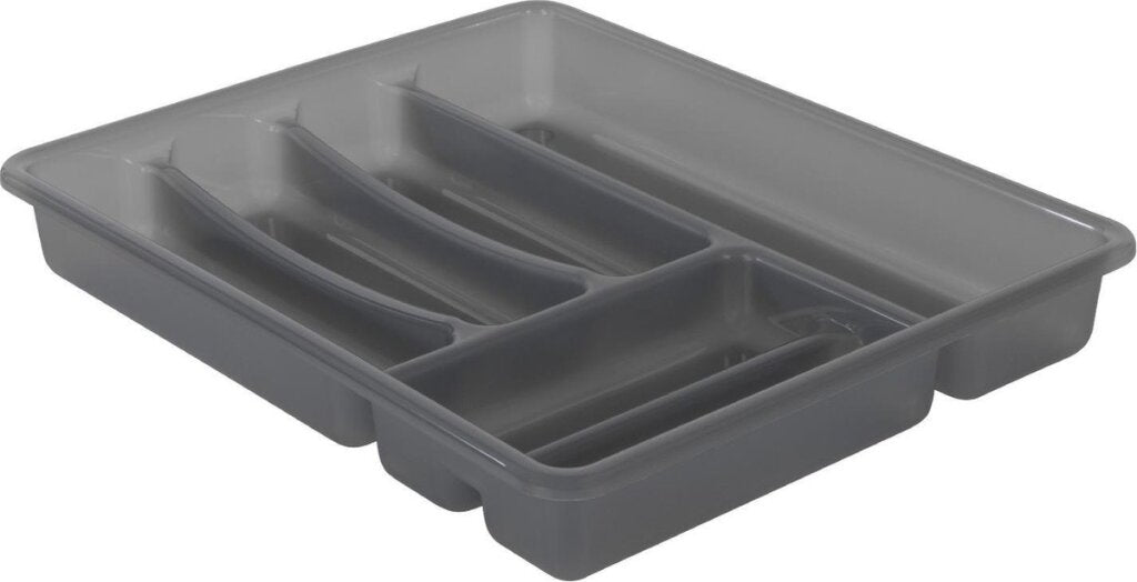 Range-couverts Rotho basic 6 compartiments anthracite