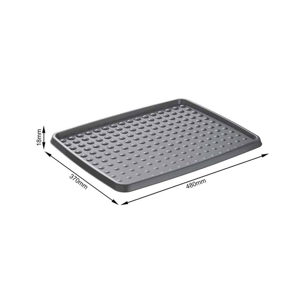 Rotho drops tapis à chaussures 48x48 cm anthracite