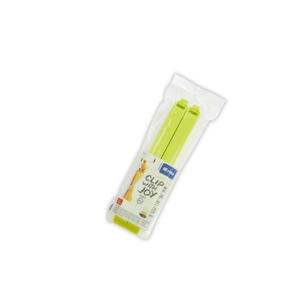 Rotho Rotho Onda Pinces de Fermeture XL 2 Pièces Vert Citron