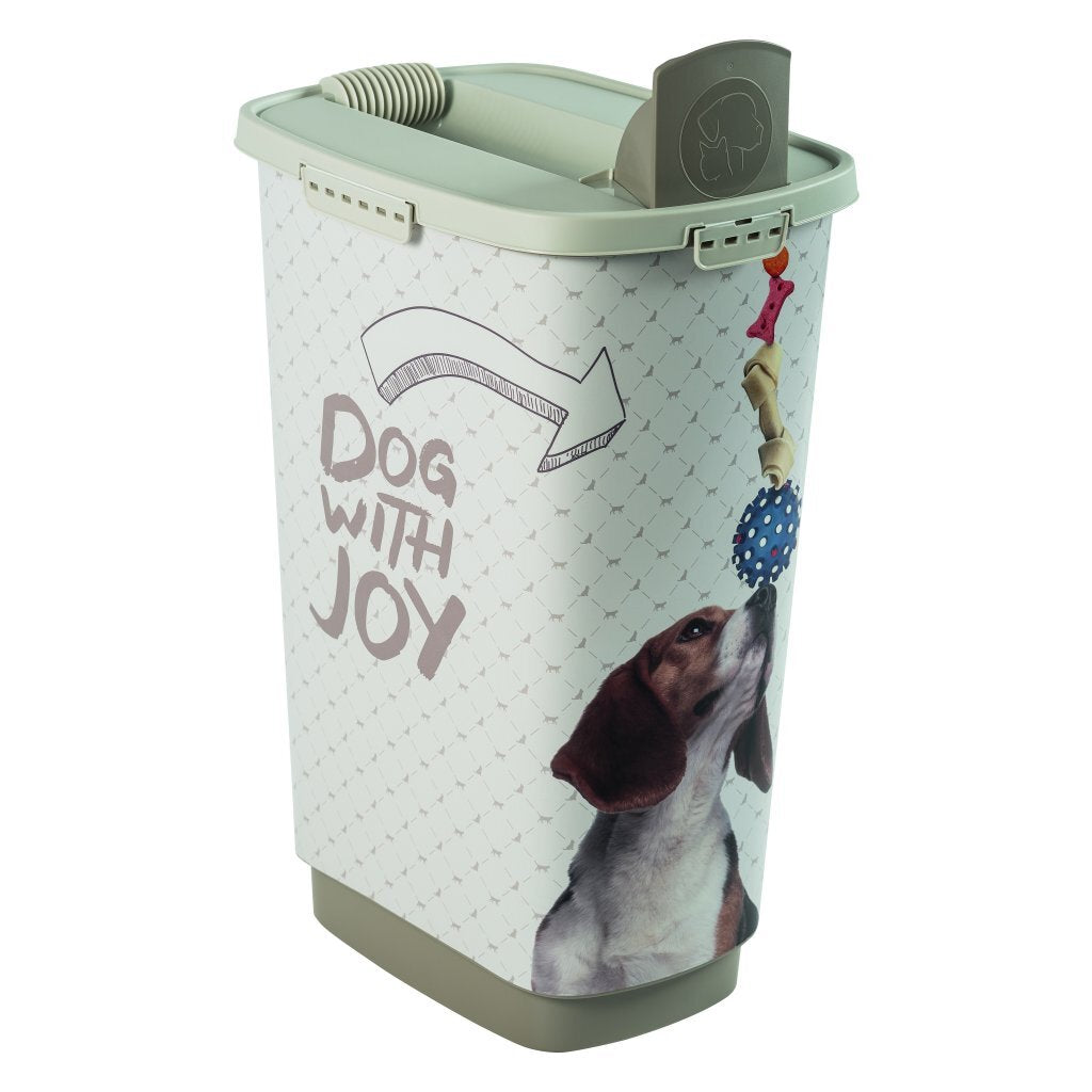 Rotho cody chien récipient de nourriture pour animaux 50l sable cappuccino