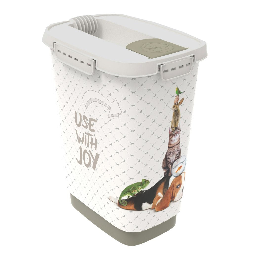 Rotho cody récipient de nourriture pour animaux 10l sable cappuccino