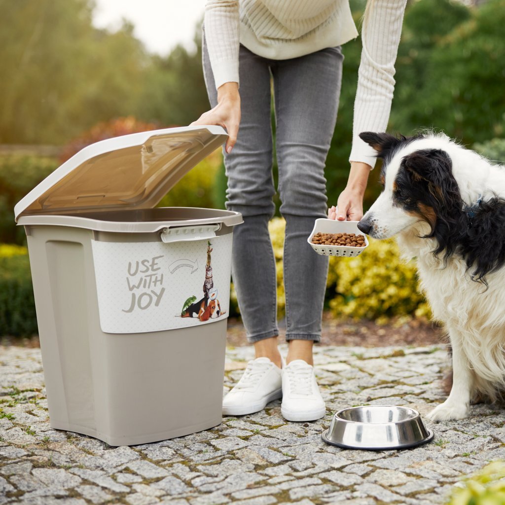 Rotho archie récipient de nourriture pour animaux 38l cappuccino