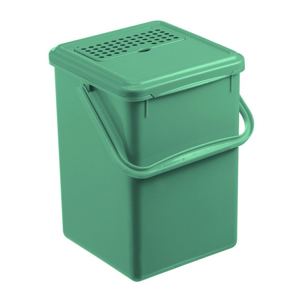 Poubelle bio Rotho + filtre à charbon actif 9l vert gui
