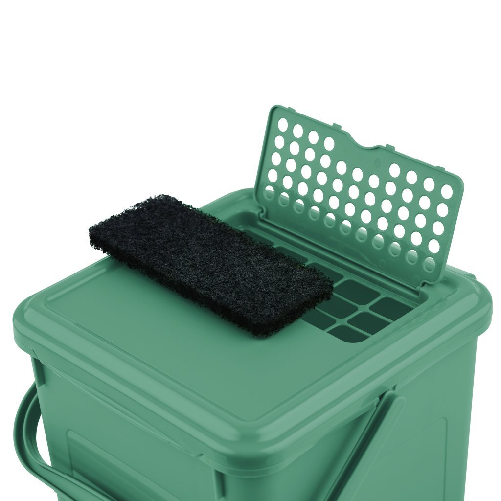 Poubelle bio Rotho + filtre à charbon actif 9l vert gui