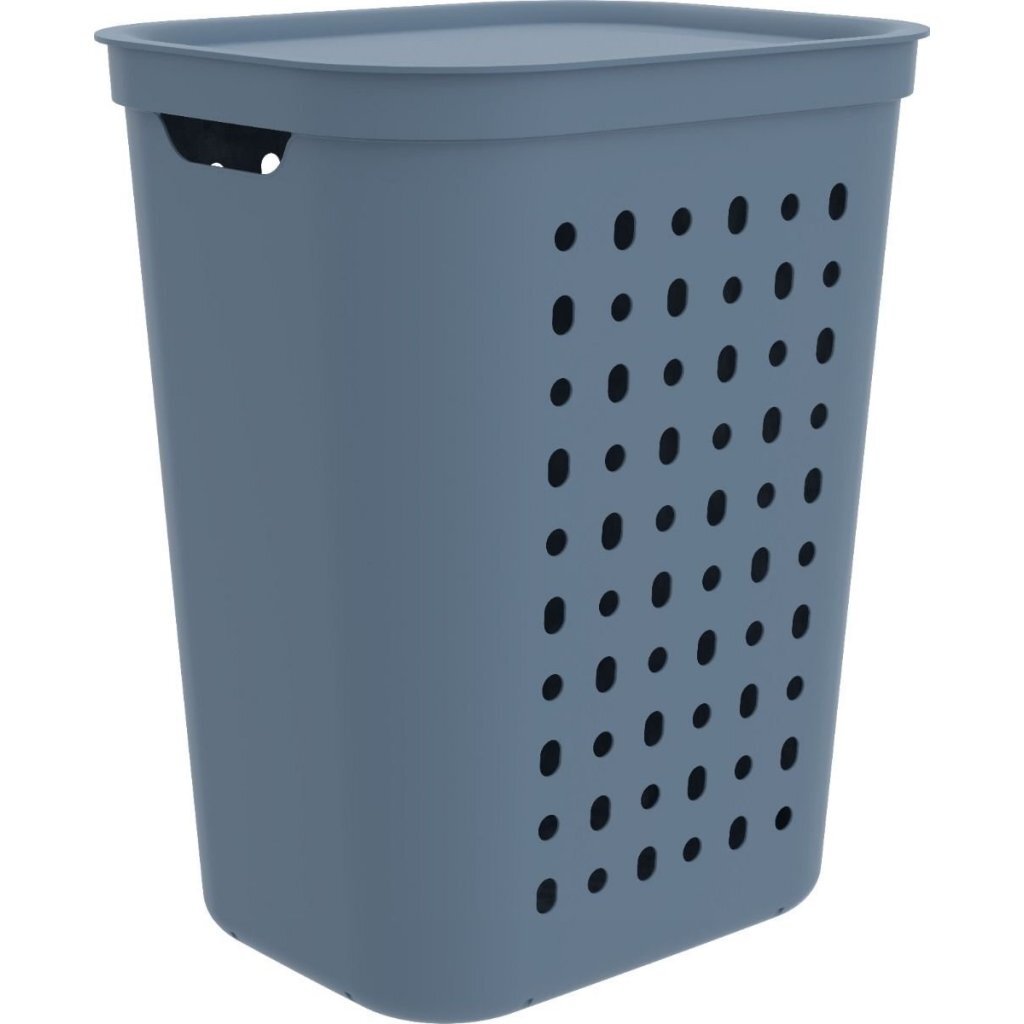 Rotho jona panier à linge 55l bleu horizon