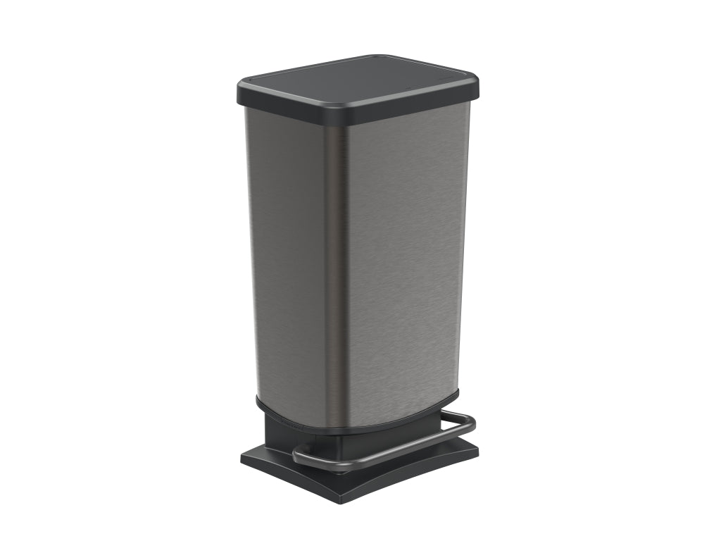 Poubelle à pédale Rotho paso 40l graphite