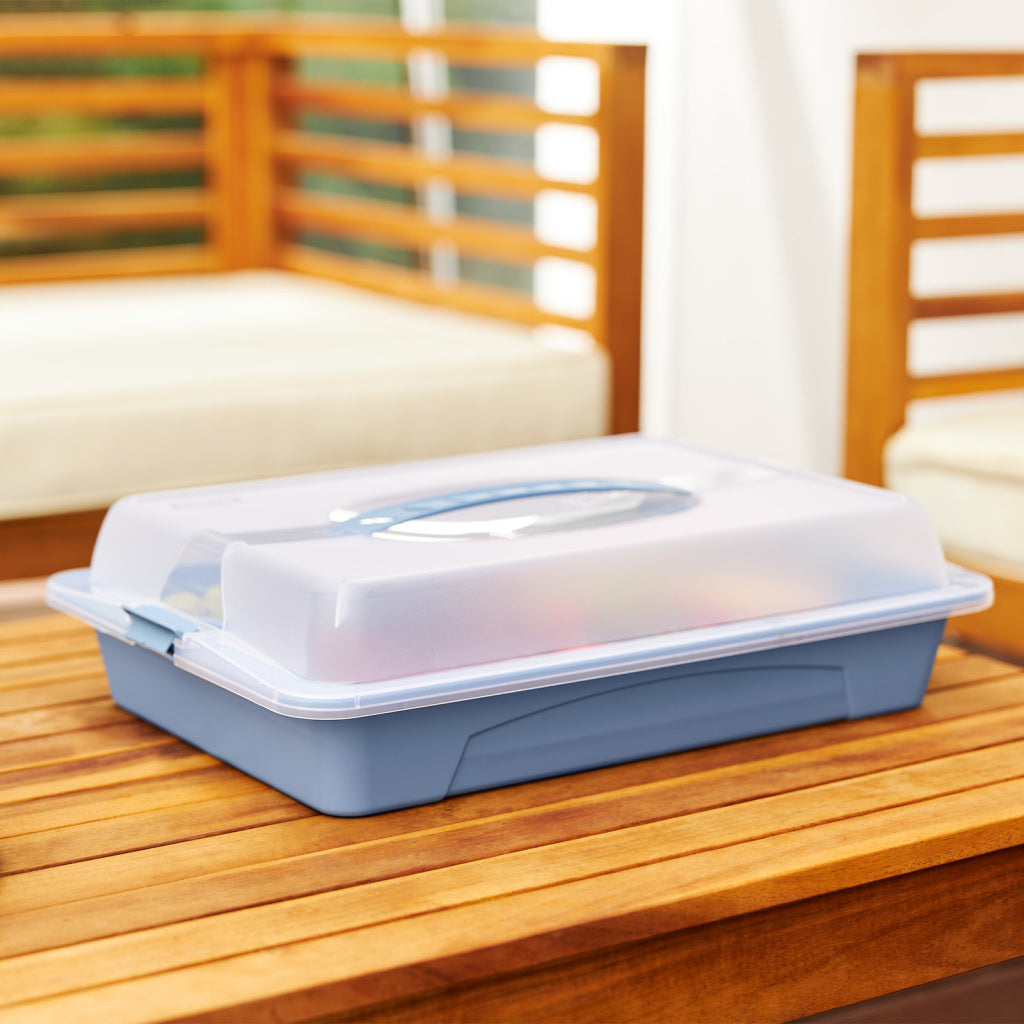 Plateau de service Rotho Fresh Party Butler, bleu horizon cool