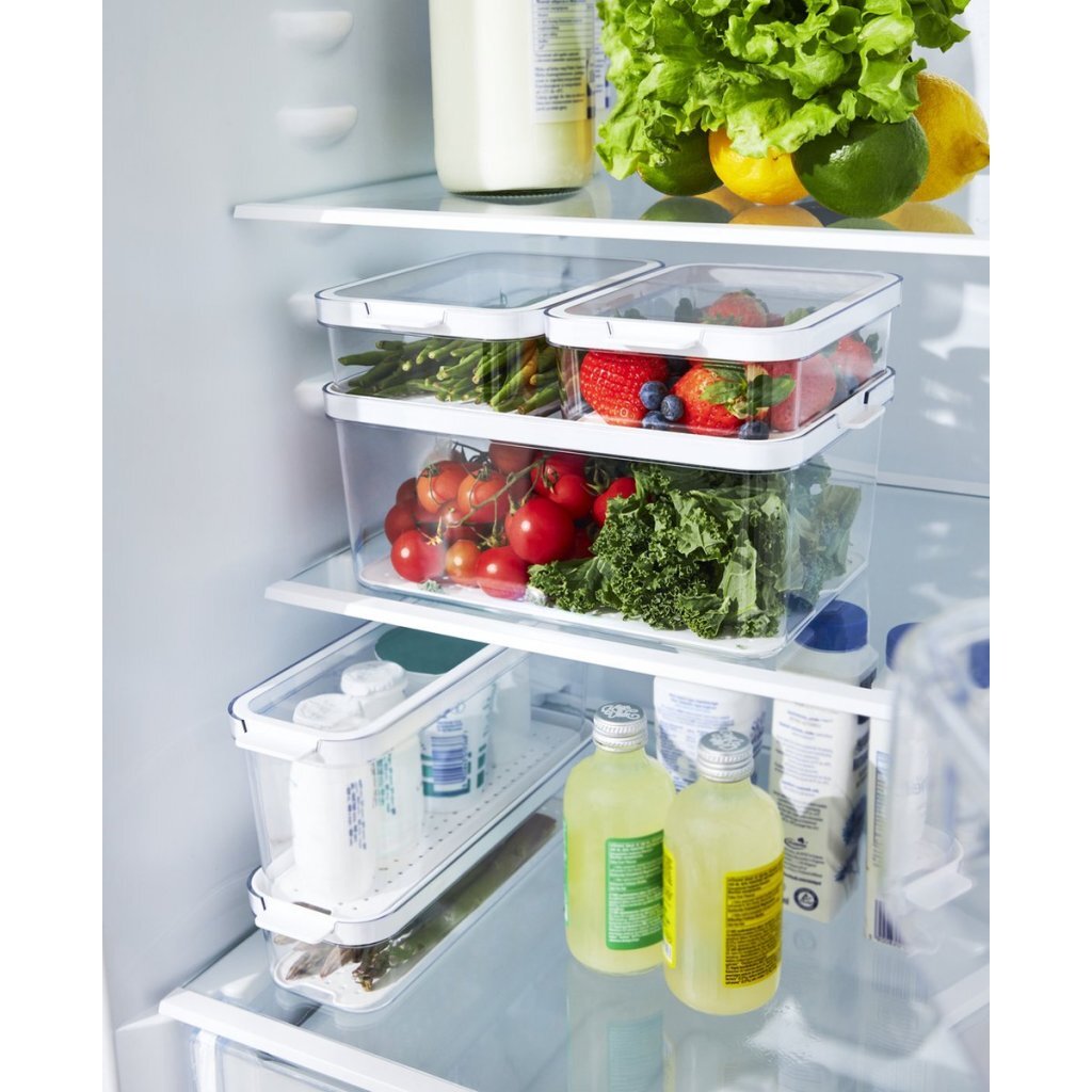 Rotho cauma set organisateur de réfrigérateur 4,65l + 2,15l + 2x 1,2l transparent