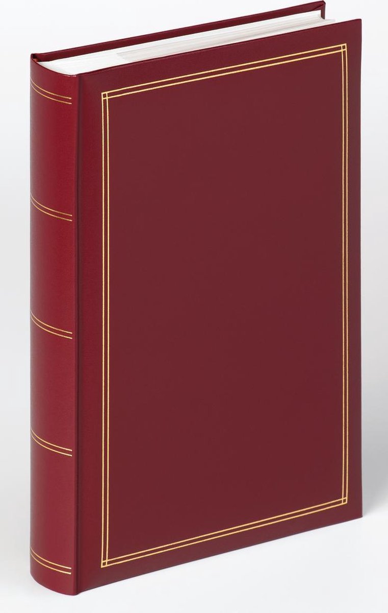 Walther me-140-r monza - album mémo - format 24 x 33 cm - 300 photos 10 x 15 cm - rouge