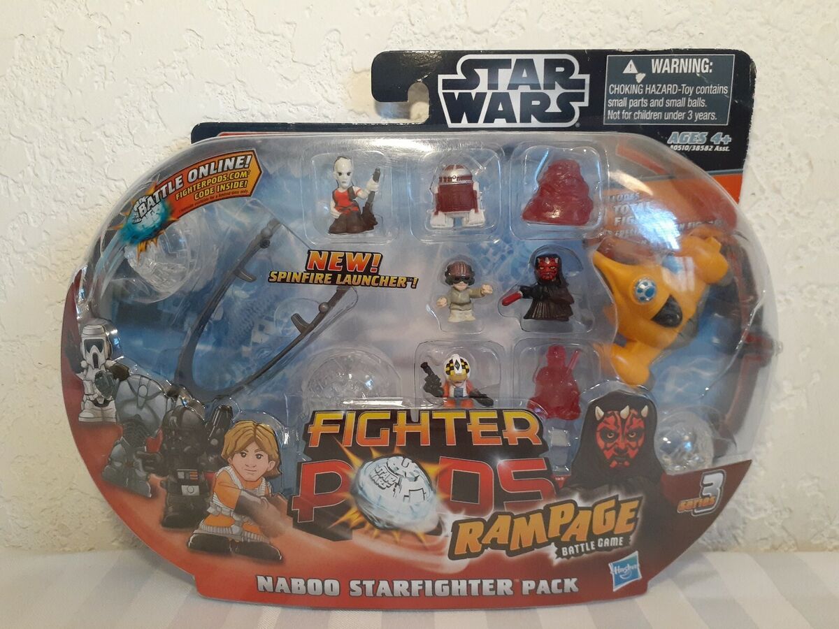 Hasbro Star Wars Fighter Pods déchaîne le jeu de combat naboo starfighter.