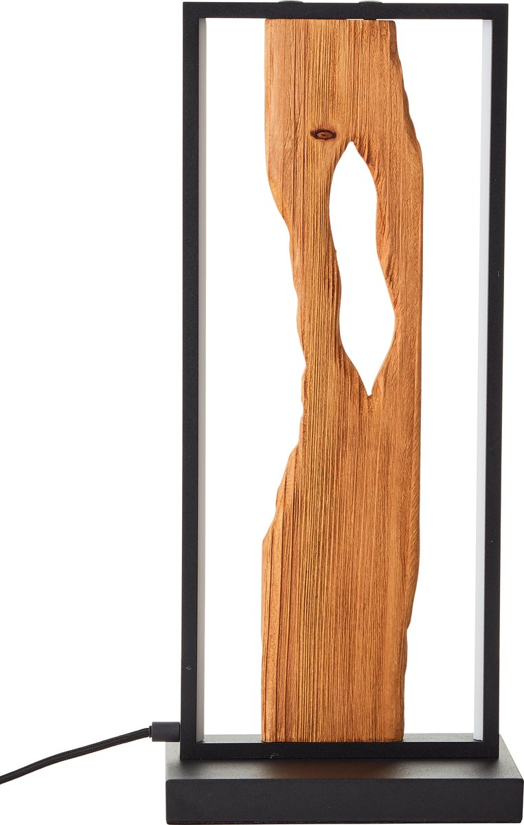 Brilliant chaumont - lampe de table - LED 10w 3000k - bois noir