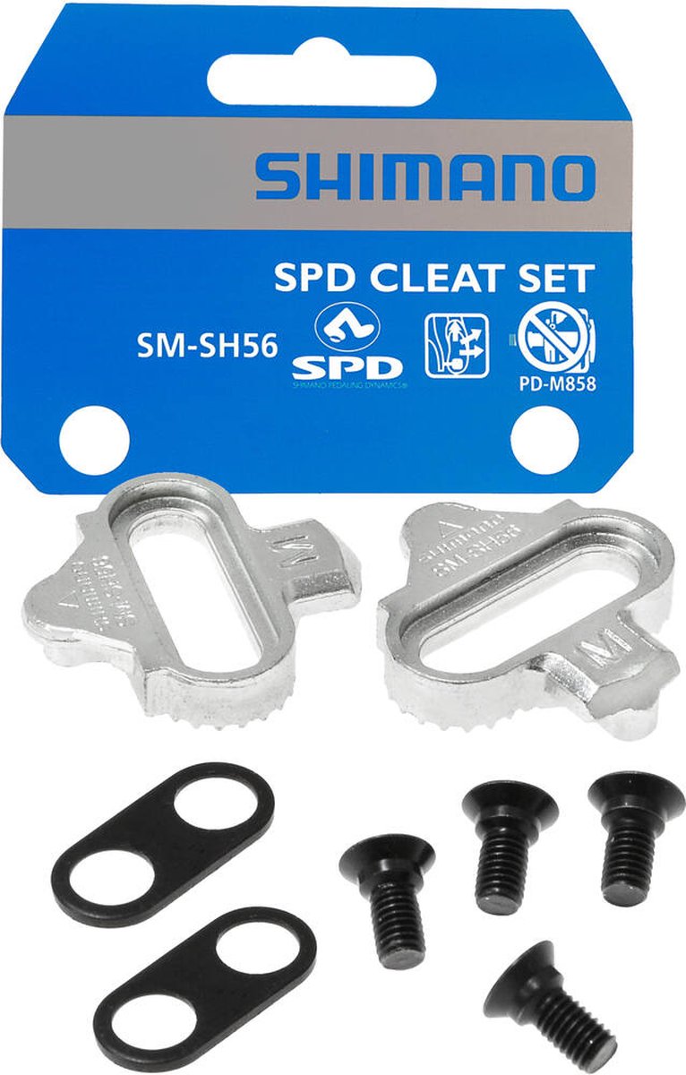 Jeu de cales Shimano spd argent sh56