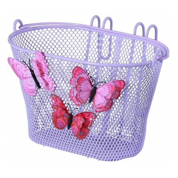Basil Jasmin Butterfly - Panier de vélo pour enfants - avant ou à l'arrière - lilas