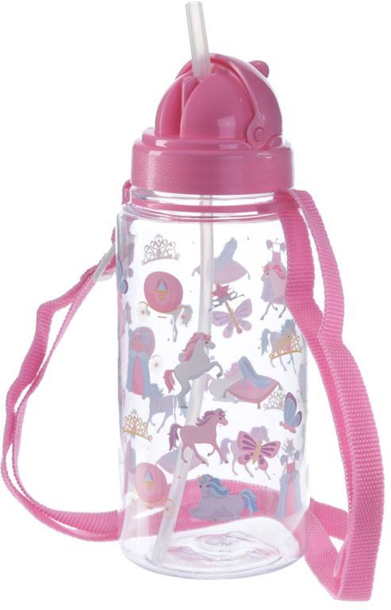 Paille de bouteille d'eau pour enfants durable sans BPA 450 ml Licorne