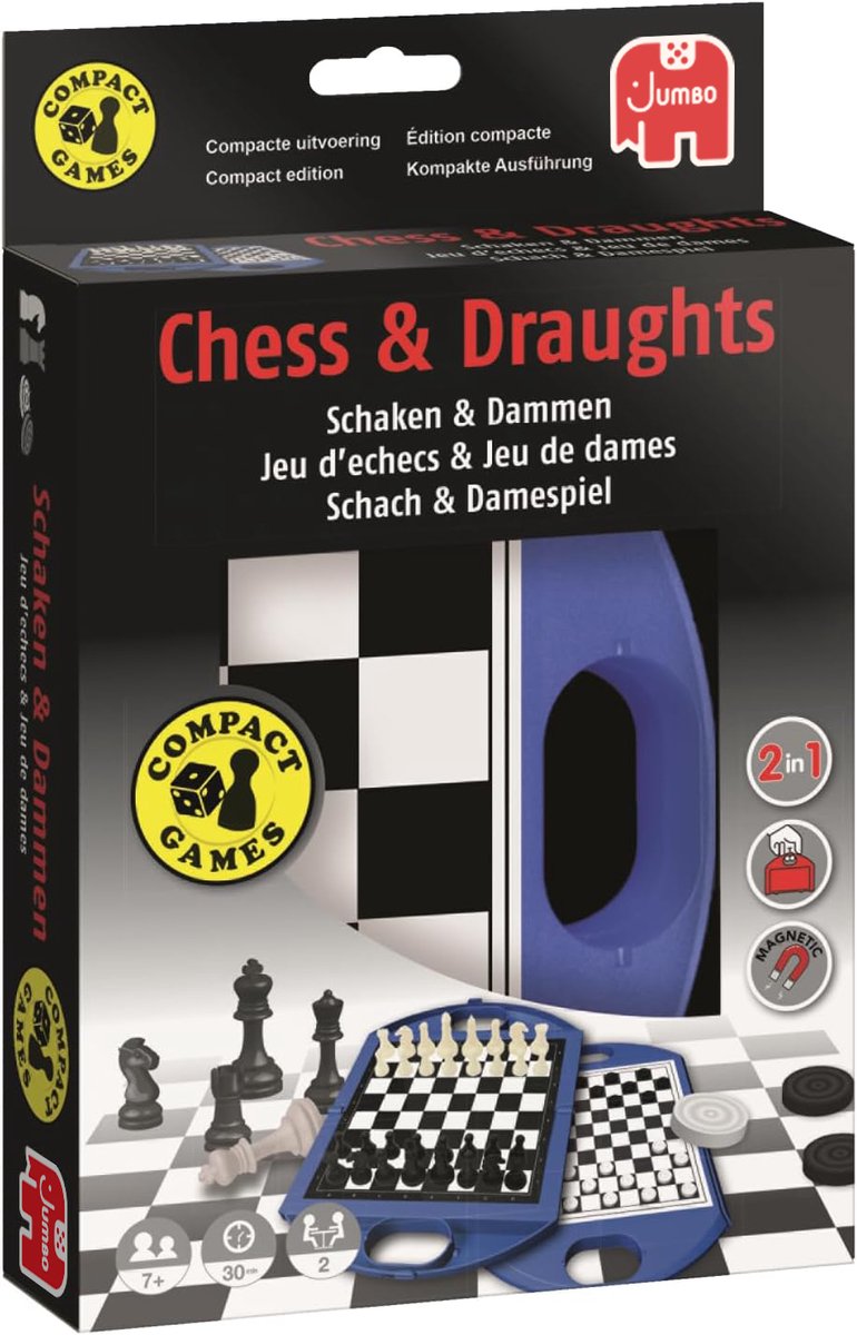 Jeu de voyage Jumbo échecs dames