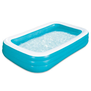 Piscine à vagues d'été familiale 3 anneaux 305 x 183 x 56 cm