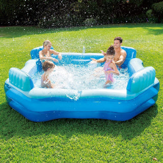 Piscine à vagues d'été confort luxe 267 x 267 x 66 cm