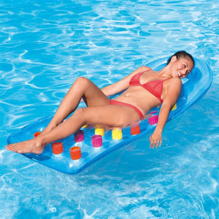 Fenêtre de poche pour matelas gonflable Summer Waves 188 x 71 cm bleu