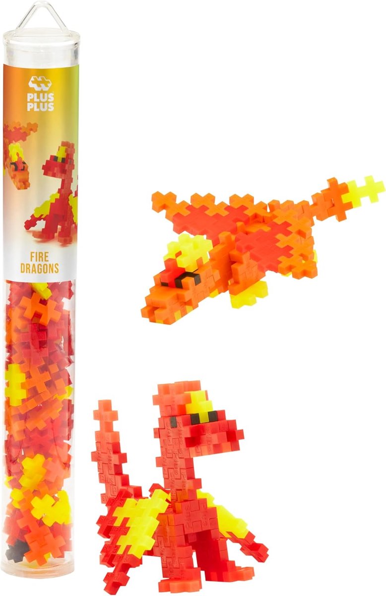 Plus plus plus plus-plus dragons de feu tube de 100 pcs (4375)