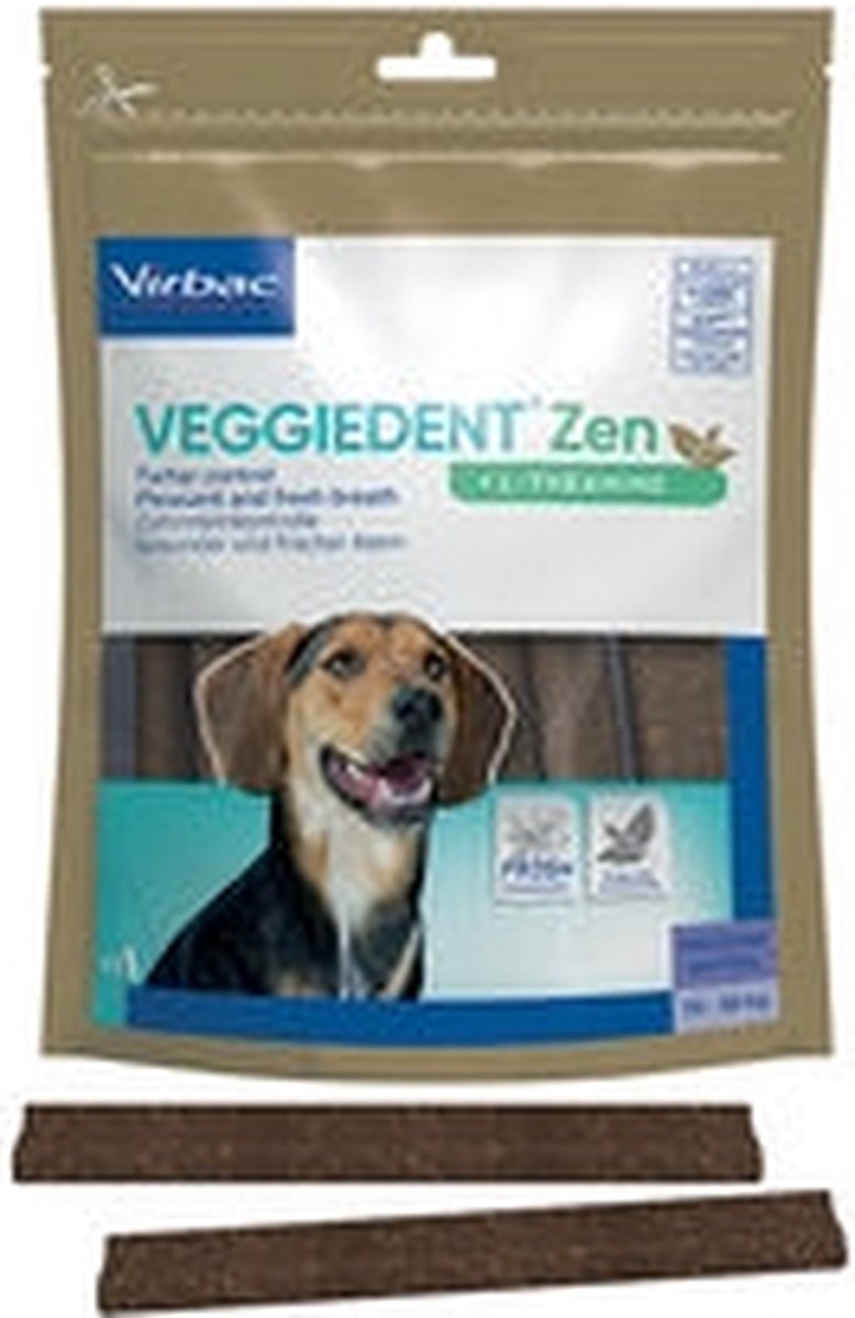 Virbac veggiedent fr3sh zen bande à mâcher - 15 bandes - pour chien de 10 à 30 kg
